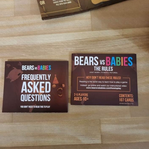 4/$30 Bears vs Babies  Card Game Monsters Babies - Picture 4 of 6